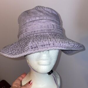 Royal Resortwear Purple Bucket Hat with Chin strap size 58 cm (L)